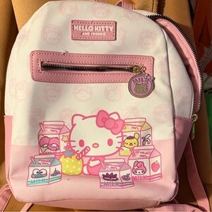Hello Kitty Pink and White Kids Milk Carton Backpack
